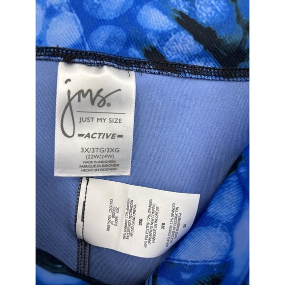 JMS Just My Size Active Crop Legging Blue Size 3X NEW - Picture 4 of 4